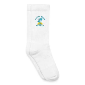 Kamala Beach Phuket Sonnenuntergangspalme - Kinder Tennissocken - Weiß - Rechts