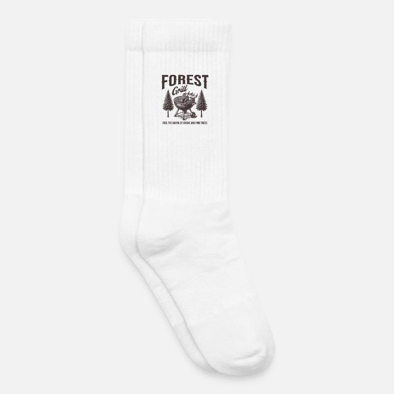 Forest Grill Holzaromen - Kinder Tennissocken - Weiß