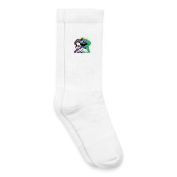 hai eishockey puck tor hockey team eisbären köln - Kids Tennis Socks - white - Right
