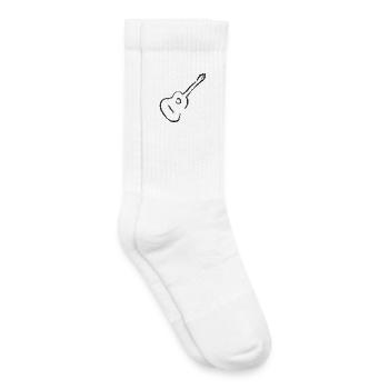 Don du guitariste guitariste - Chaussettes de tennis bio enfant - blanc - Droite