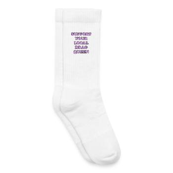Soutenez la drag queen locale - Chaussettes de tennis bio enfant - blanc - Droite