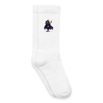 Violette Hexenkunst mit Stab - Kinder Tennissocken - Weiß - Rechts