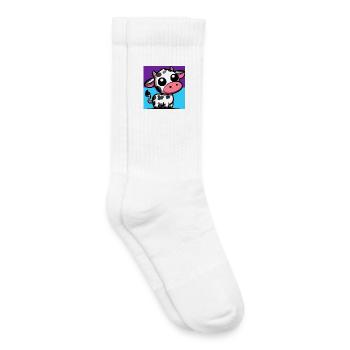 Kuh - Kinder Tennissocken - Weiß - Rechts