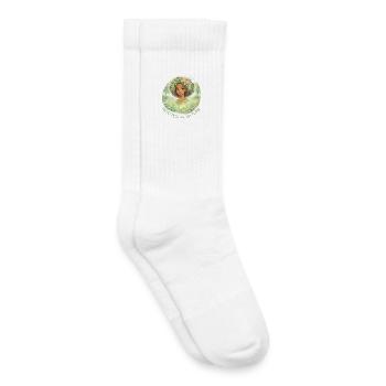 Eine Frau, verwurzelt in der Natur - Kinder Tennissocken - Weiß - Rechts