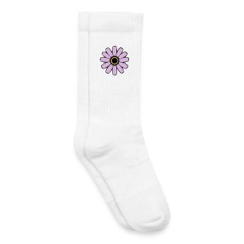 Blume pastell Blumen Blüte pastellfarben  Geschenk - Kinder Tennissocken - Weiß - Rechts