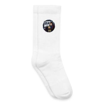 Horror Lover Cinema Night Design - Kids Tennis Socks - white - Right