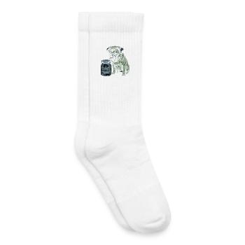 Hundefreund Design – Herz für Vierbeiner - Kinder Tennissocken - Weiß - Rechts