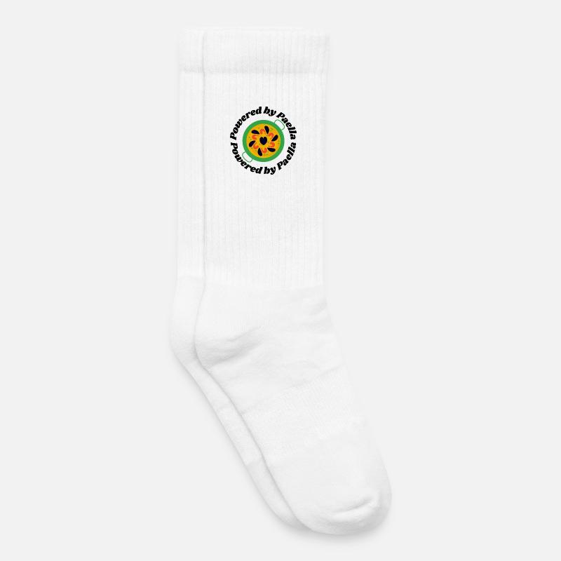 Paella Spanien - Kinder Tennissocken - Weiß