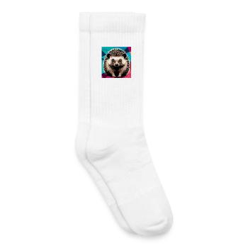 hérisson - Chaussettes de tennis bio enfant - blanc - Droite