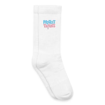 Protect Trans Kids Tee - Kids Tennis Socks - white - Right