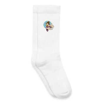 Fordernder Zauberer Illustration - Kinder Tennissocken - Weiß - Rechts