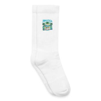 Mallorca Boarding Pass – Sommer Urlaub - Kinder Tennissocken - Weiß - Rechts