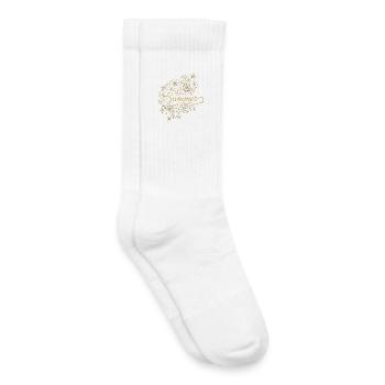 Golden Flower Summer - Kids Tennis Socks - white - Right