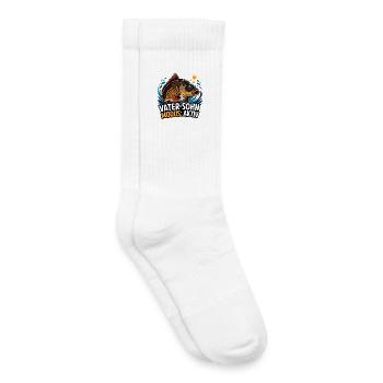 Vater-Sohn Modus Aktiv Fischdesign - Kinder Tennissocken - Weiß - Rechts
