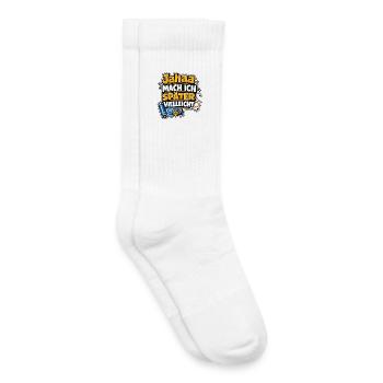 Jaha, Mach Ich Später - Kinder Tennissocken - Weiß - Rechts