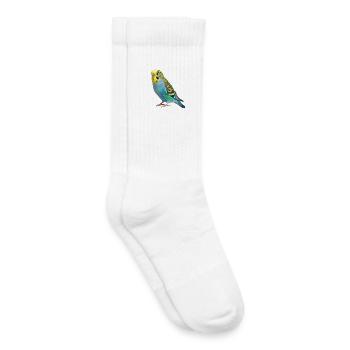 Budgie Bird Gift - Kids Tennis Socks - white - Right