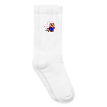 Capybara du Nouvel An - Chaussettes de tennis bio enfant - blanc - Droite