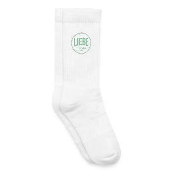 Liebe kennt keine Liga - Kinder Tennissocken - Weiß - Rechts