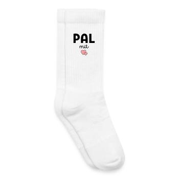 Instructeur d’entraînement PAL Gestionnaire de pratique - Chaussettes de tennis bio enfant - blanc - Droite