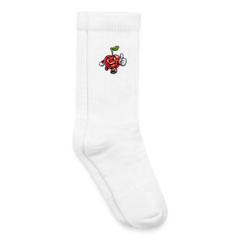 Cherry thumbs up - Kids Tennis Socks - white - Right