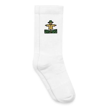 Scarecrow Field Icon - Kids Tennis Socks - white - Right