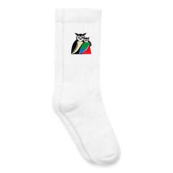 Eulen Motiv - Kinder Tennissocken - Weiß - Rechts