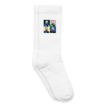 Selenskyj Pop-Art - Kinder Tennissocken - Weiß - Rechts