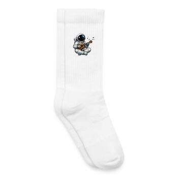 Space Astronaut Guitar Game - Kids Tennis Socks - white - Right