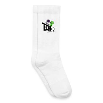 Cosmic Buddy: Astronaut & Alien - Kids Tennis Socks - white - Right