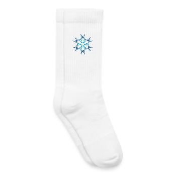 Logo flocon de neige - Chaussettes de tennis bio enfant - blanc - Droite
