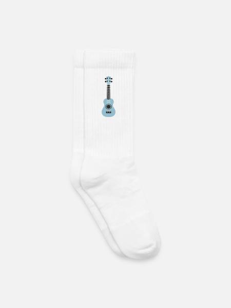 ukulélé - Chaussettes de tennis bio enfant - blanc