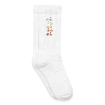 BMX Bike Grafik Im Vintage Stil - Kinder Tennissocken - Weiß - Rechts