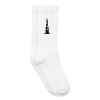 Burj Khalifa Dubai - Kids Tennis Socks - white - Right
