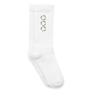 Blumenkranz aus rosa Tulpen - Kinder Tennissocken - Weiß - Rechts