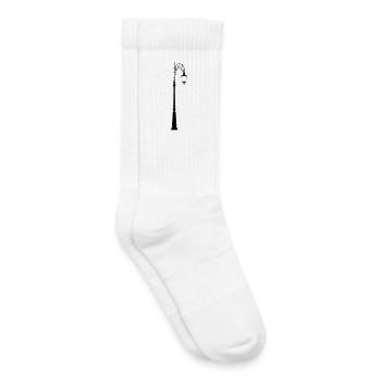 Straßenlaterne - Kinder Tennissocken - Weiß - Rechts