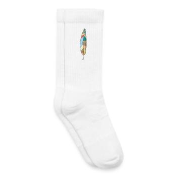 Plume - Chaussettes de tennis bio enfant - blanc - Droite