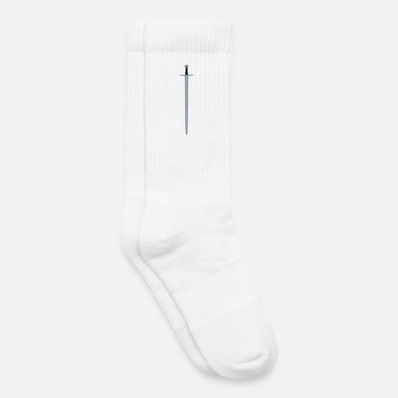 Sword - Kids Tennis Socks - white