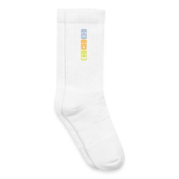 Masque Tiki Tricolore, T-shirts de style rétro et plus encore - Chaussettes de tennis bio enfant - blanc - Droite