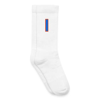 1. 1 AN. 1er ANNIVERSAIRE. ANNIVERSAIRE 1 AN - Chaussettes de tennis bio enfant - blanc - Droite