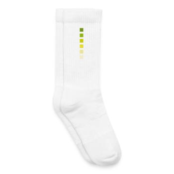 Stripe Colors - Kids Tennis Socks - white - Right