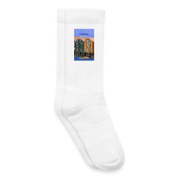 Trondheim Norwegen - Kinder Tennissocken - Weiß - Rechts