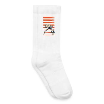 Basketball basketball players - Kids Tennis Socks - white - Right