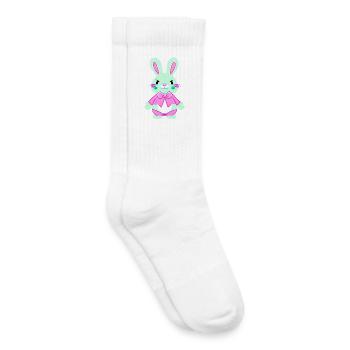 nedlcher lapin de Pâques - Chaussettes de tennis bio enfant - blanc - Droite