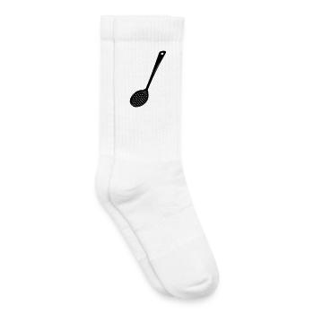 Image de teinte fendue transparente - Chaussettes de tennis bio enfant - blanc - Droite