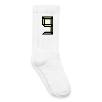 9. ANNIVERSAIRE. HAPPY BIRTHDAY - Chaussettes de tennis bio enfant - blanc - Droite