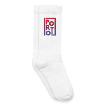 Porto Portugal – Urban Gradient Design - Kids Tennis Socks - white - Right