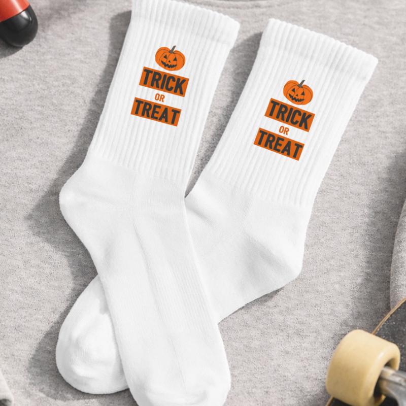 Süßigkeiten oder ein Zauberspruch - Halloween Kinder Tennissocken