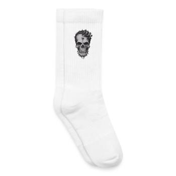 Cool Skull - Kinder Tennissocken - Weiß - Rechts