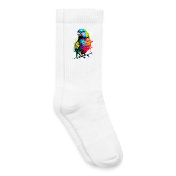 All-color Lorikeet Lori - Rainbow Lorikeet Parrot - Kids Tennis Socks - white - Right