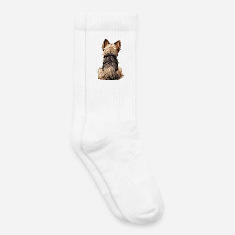 Yorkshire Terrier - Calzini da tennis per bambini - bianco